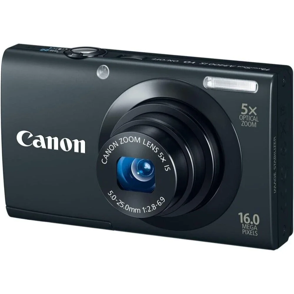 Canon PowerShot A3400 IS 16.0MP Digital Camera - Black! Does not work! for parts